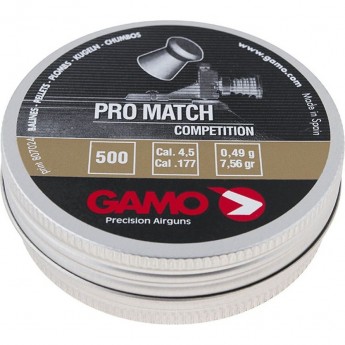 Пули пневматические GAMO Pro-match 4,5мм (500шт) 100шт